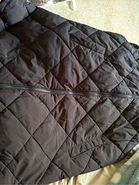 Womans  Black Quilted Jacket - Brand